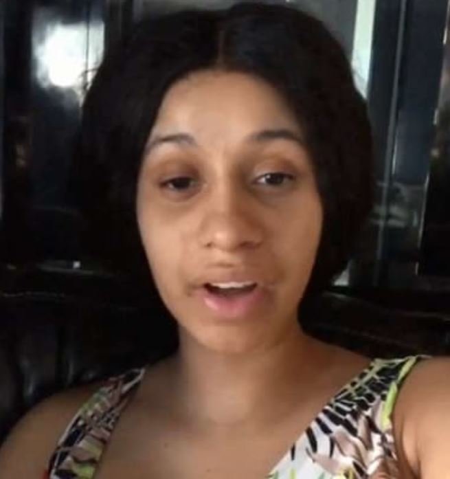 Cardi B looking Sick And Still No Wearing Makeup